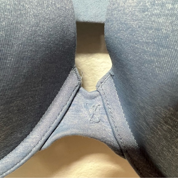Blue Victoria’s Secret Padded Perfect Coverage Bra Underwire - Picture 7 of 10